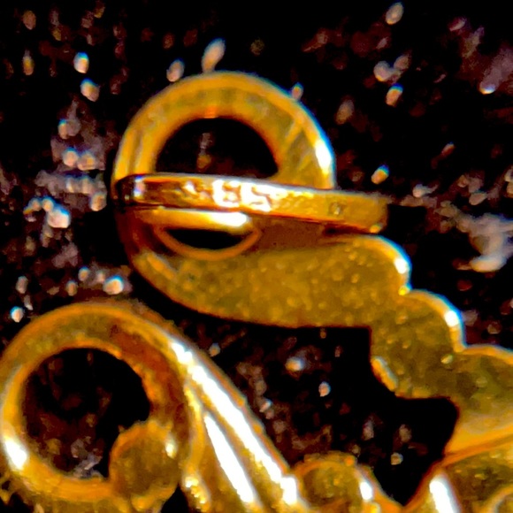 14K 585 Yellow Gold Scissor - Picture 3 of 3